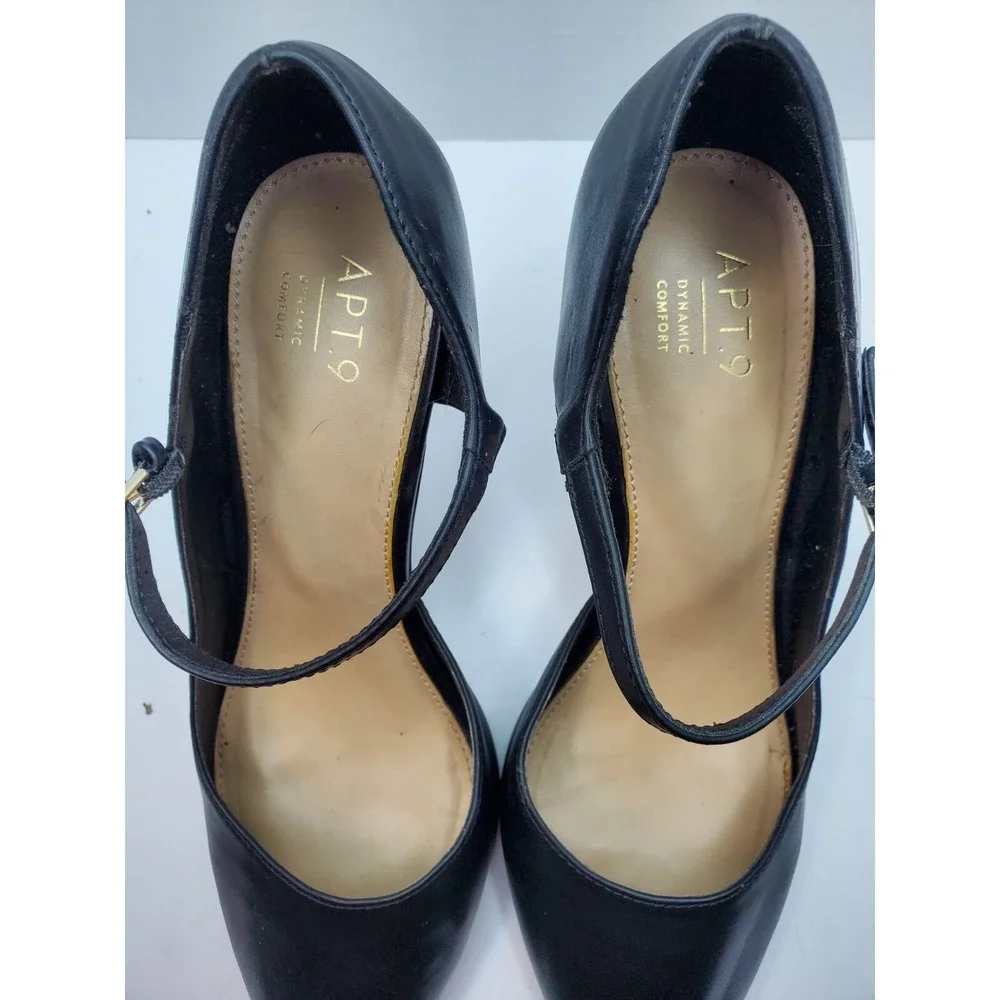 APT 9 Defined Comfort Size‎ 8.5 M Black Point Toe HH Pumps Cushioned Insoles